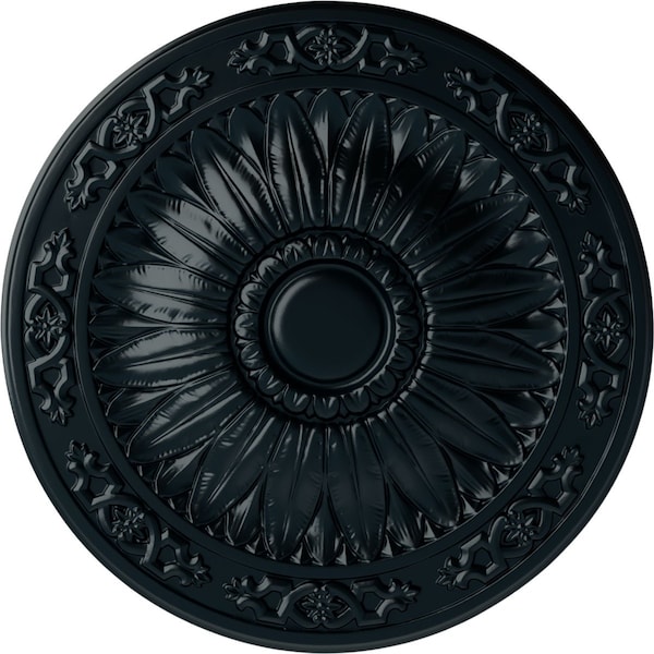 Ekena Millwork Lunel Ceiling Medallion (Fits Canopies up to 3 3/4"), Hand-Painted Night Shade, 20 1/4"OD x 1 1/2"P CM20LUNSF - main